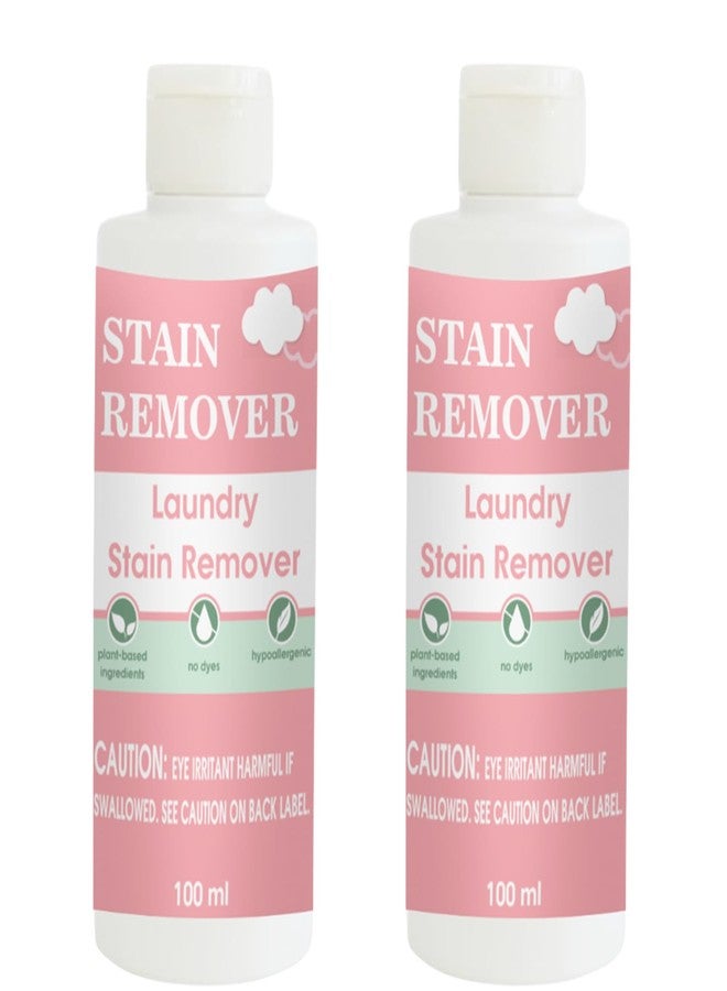 TOOVUS Pink Fabric Stain Remover | Cleaning Solution for Clothes, Fabrics, Upholstery, Towels, Curtains, Bedsheets and Everyday Washable Items | Pack of 2 | 100 ml Each - Image 1